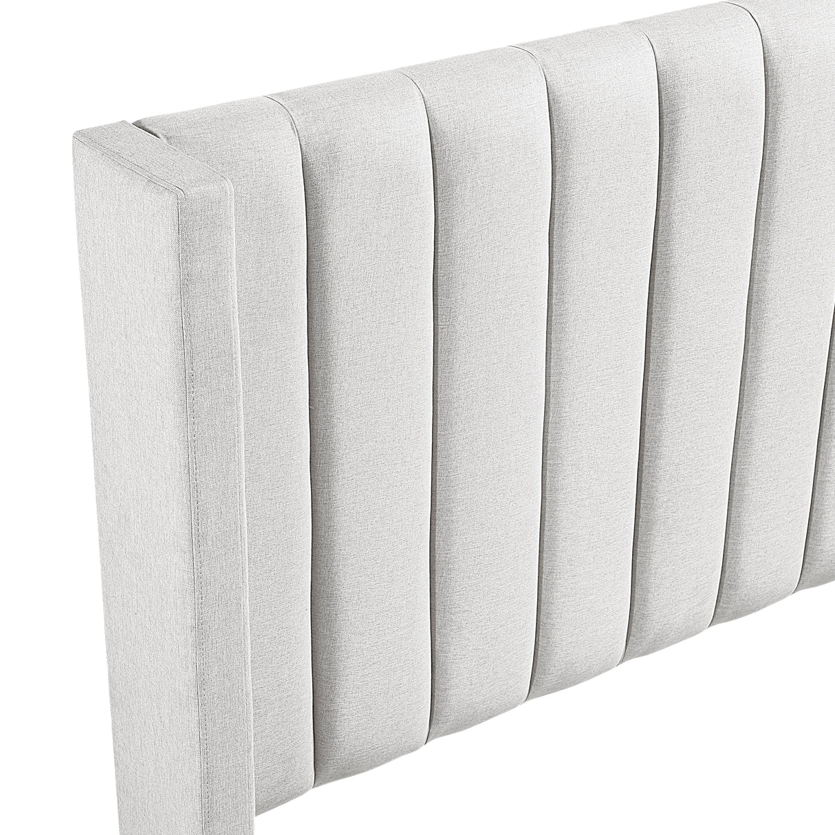 Emerson Beige Upholstered King Bed from Homelegance - Luna Furniture