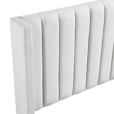 Emerson Beige Upholstered King Bed from Homelegance - Luna Furniture