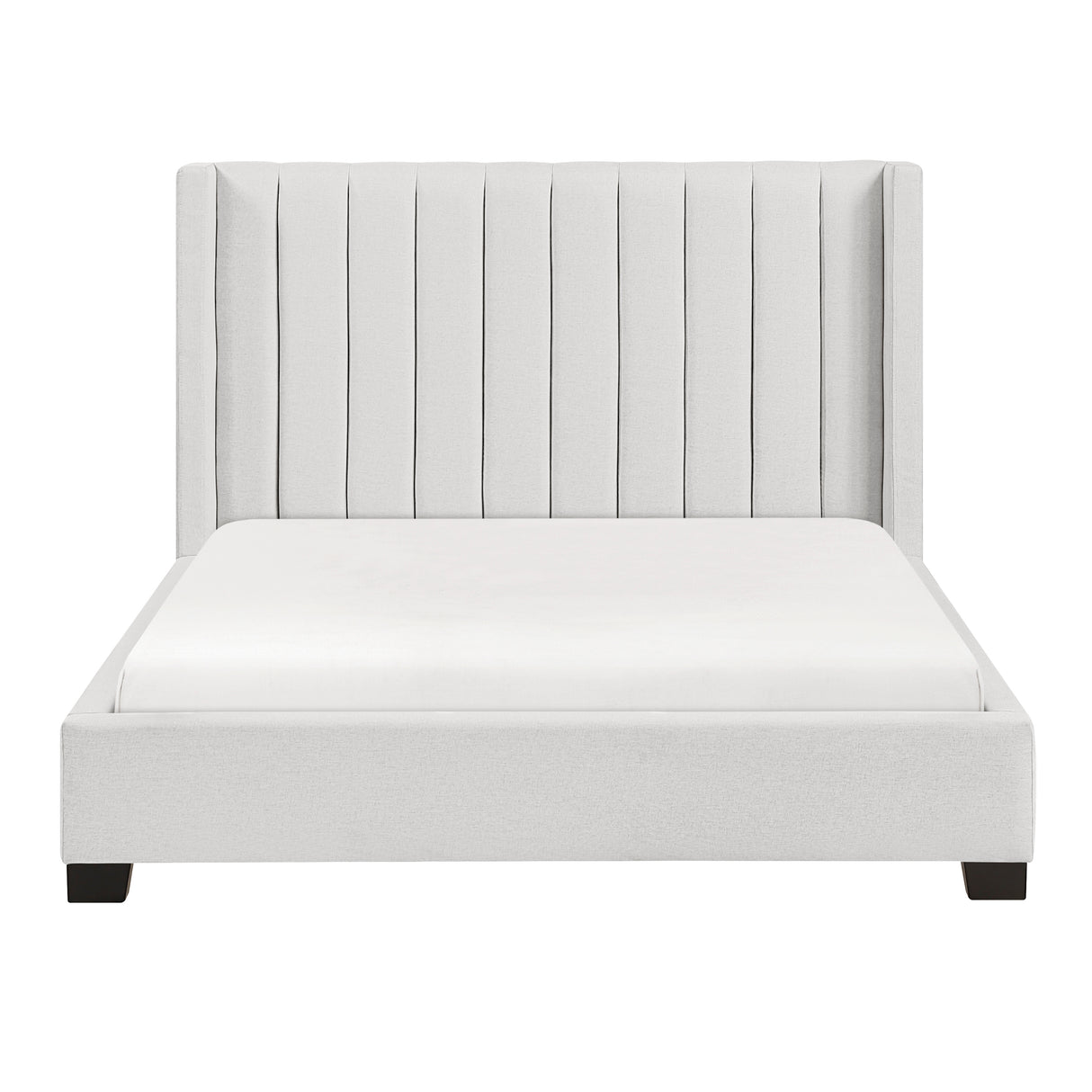 Emerson Beige Upholstered Queen Bed from Homelegance - Luna Furniture