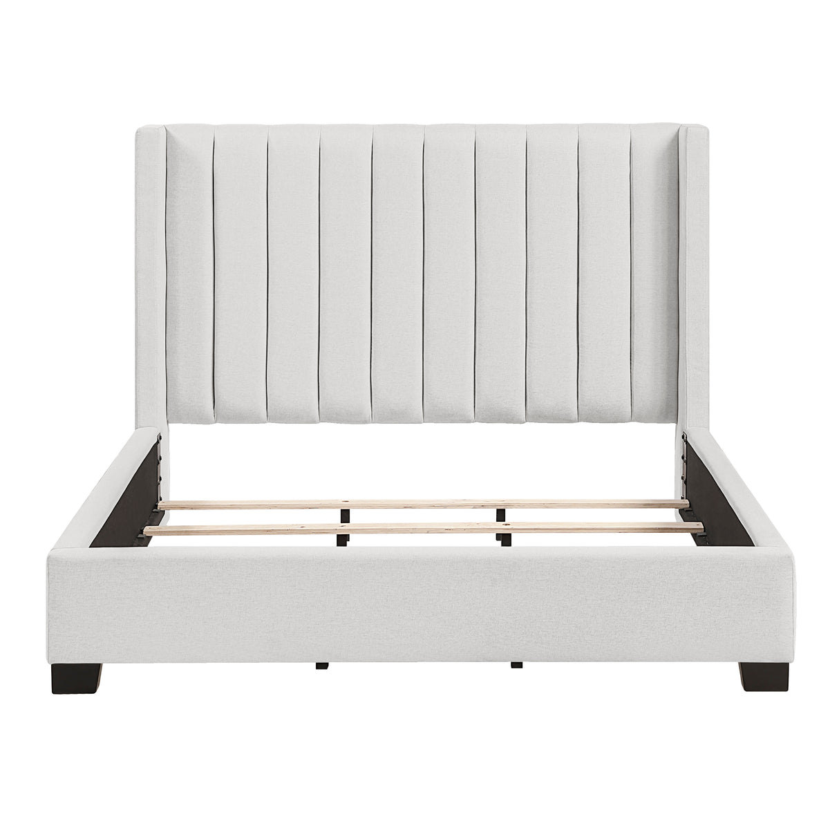 Emerson Beige Upholstered Queen Bed from Homelegance - Luna Furniture