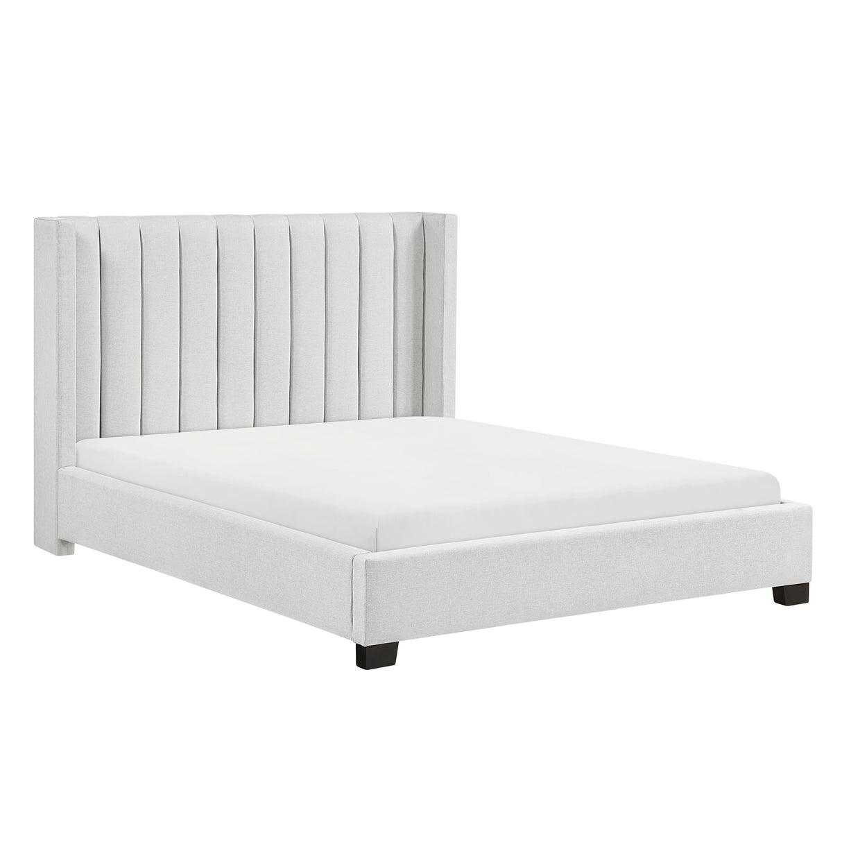 Emerson Beige Upholstered Queen Bed from Homelegance - Luna Furniture