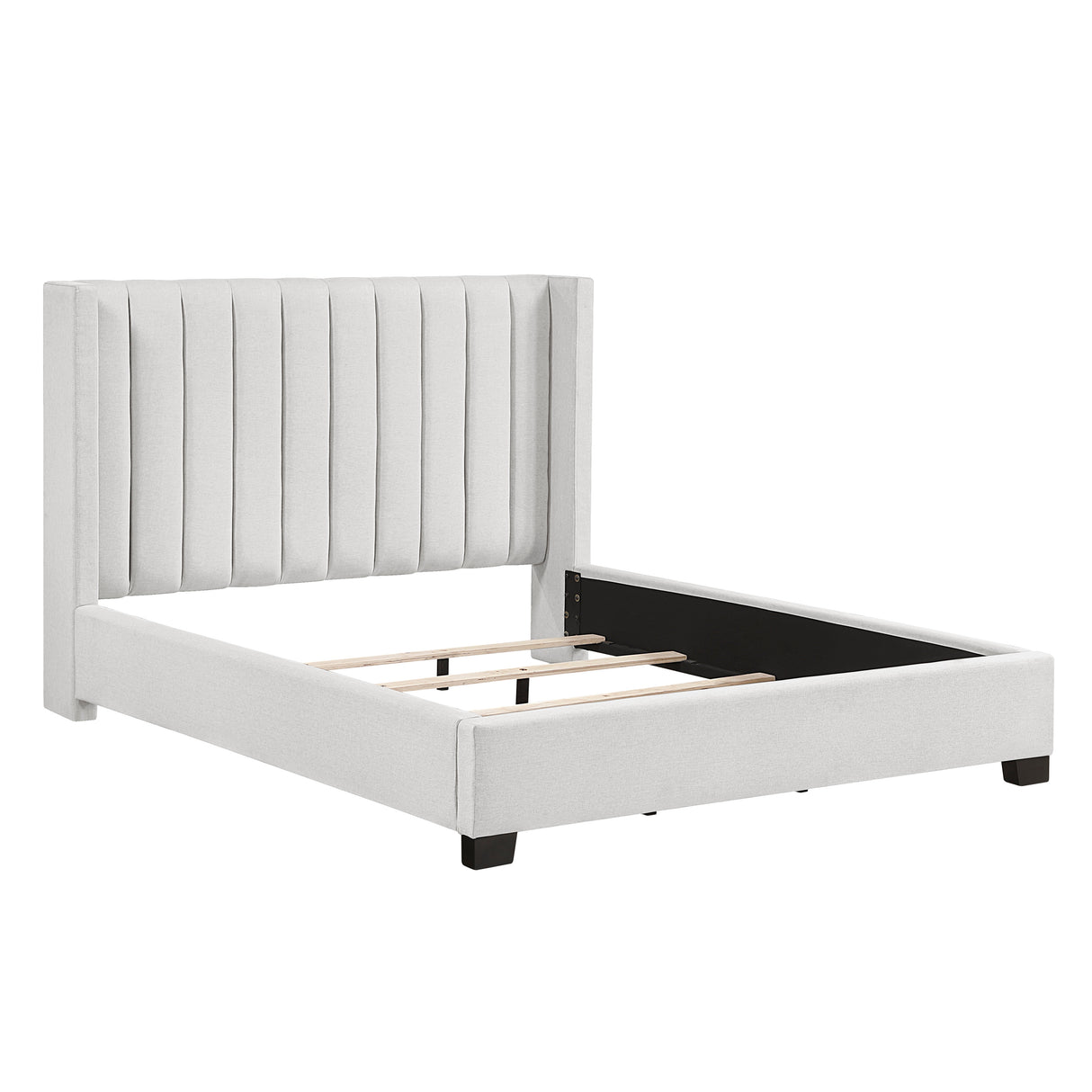 Emerson Beige Upholstered Queen Bed from Homelegance - Luna Furniture