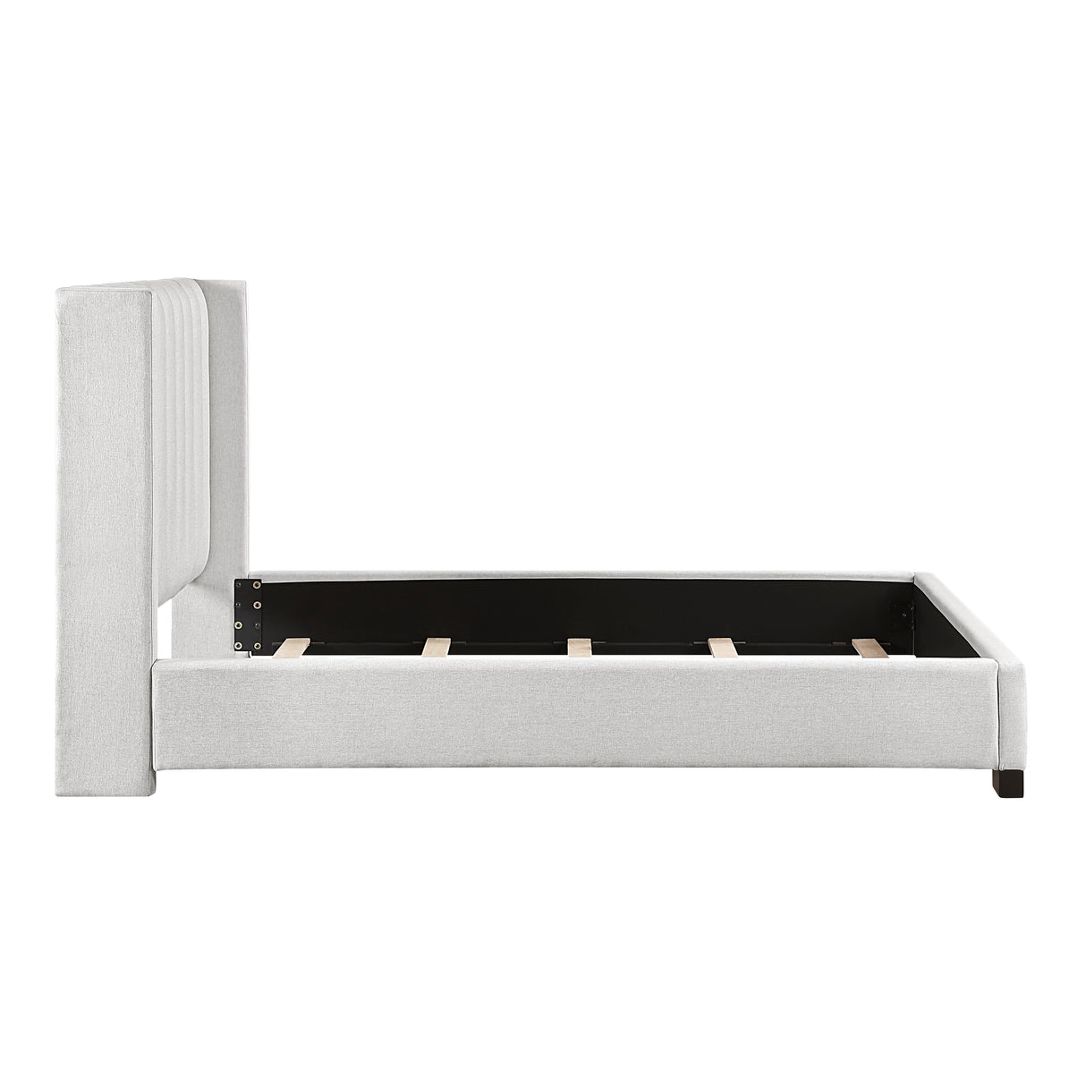 Emerson Beige Upholstered Queen Bed from Homelegance - Luna Furniture