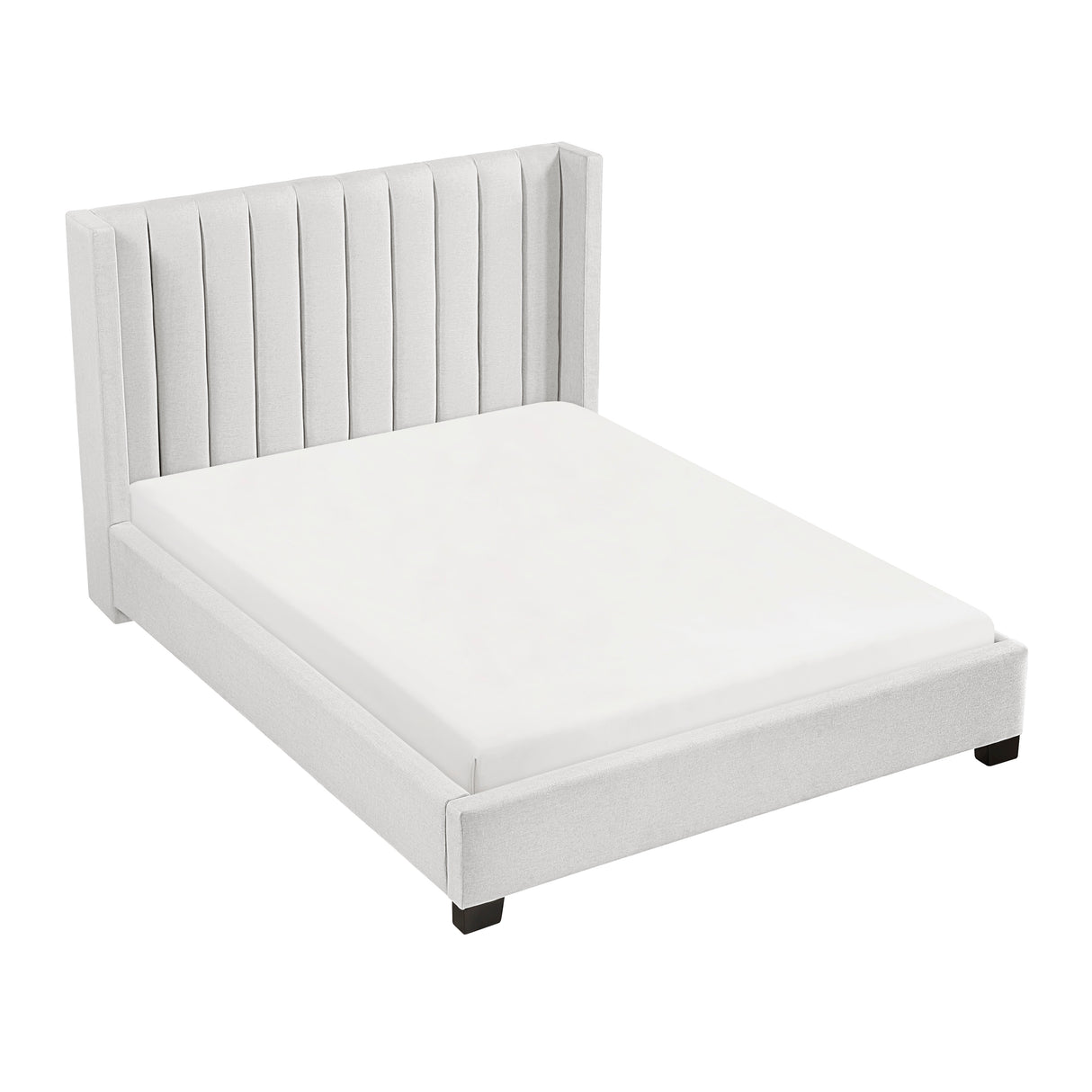 Emerson Beige Upholstered Queen Bed from Homelegance - Luna Furniture