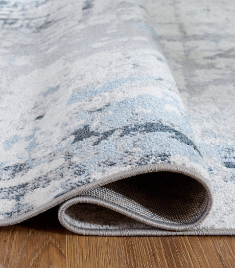 Emertonly Blue/White/Gray Large Rug from Ashley Furniture - Luna Furniture