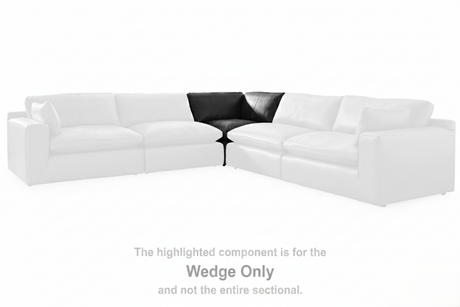 Emilia Black 7-Piece Leather Modular Sectional from Ashley - Luna Furniture