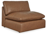 Emilia Caramel 3-Piece Sectional and 2 Ottomans from Ashley Furniture - Luna Furniture