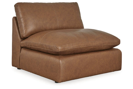 Emilia Caramel 5-Piece Sectional and Ottoman from Ashley - Luna Furniture