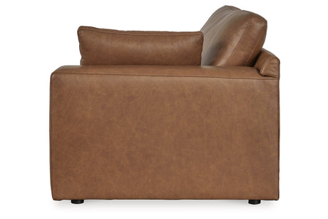 Emilia Caramel 5-Piece Sectional and Ottoman from Ashley - Luna Furniture
