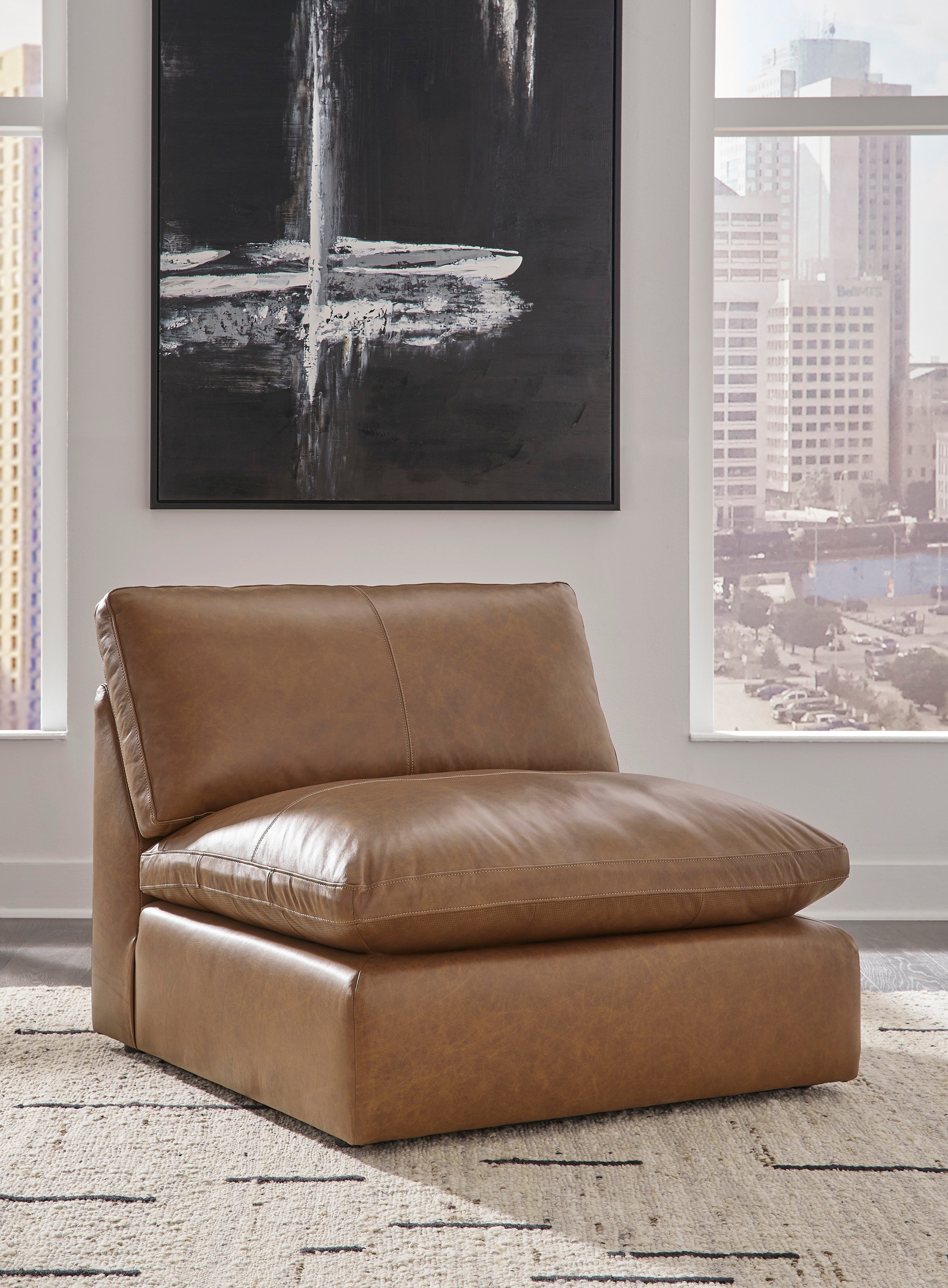 Emilia Caramel Leather 3-Piece Sofa – Luna Furniture