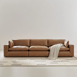 Emilia Caramel Leather 3-Piece Sofa from Ashley - Luna Furniture
