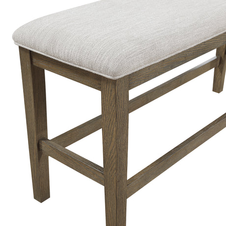 Emilia Light Brown 6-Piece Counter Height Set from Homelegance - Luna Furniture