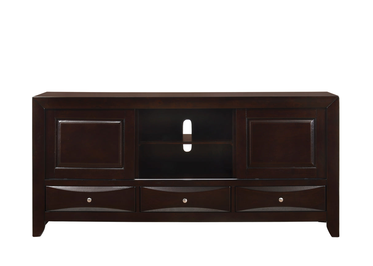 Emily Dark Cherry 68" TV Stand from Crown Mark - Luna Furniture