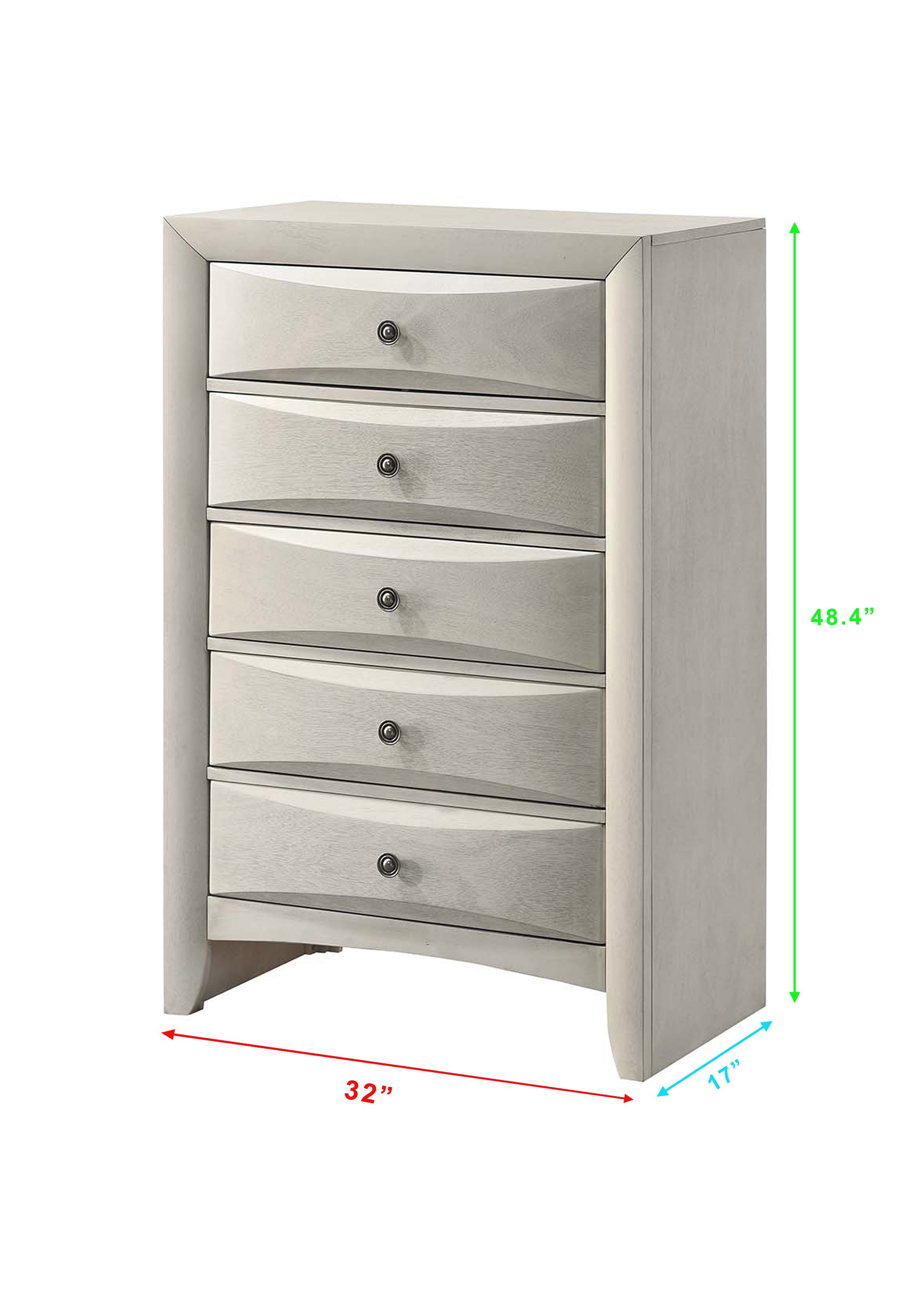 Emily White Chest – Luna Furniture