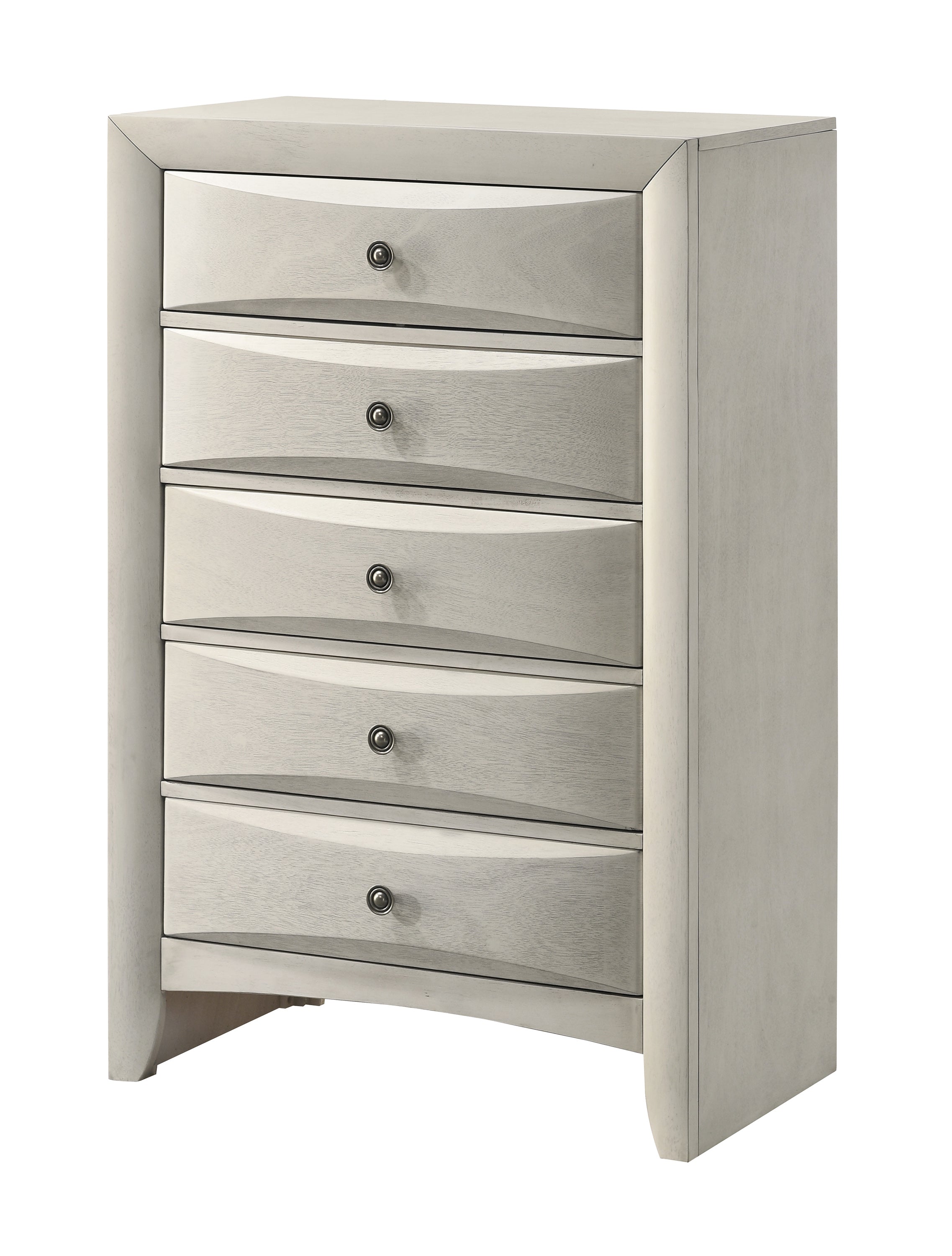 Crown Mark Emily White Storage Platform Bedroom Set – Luna Furniture