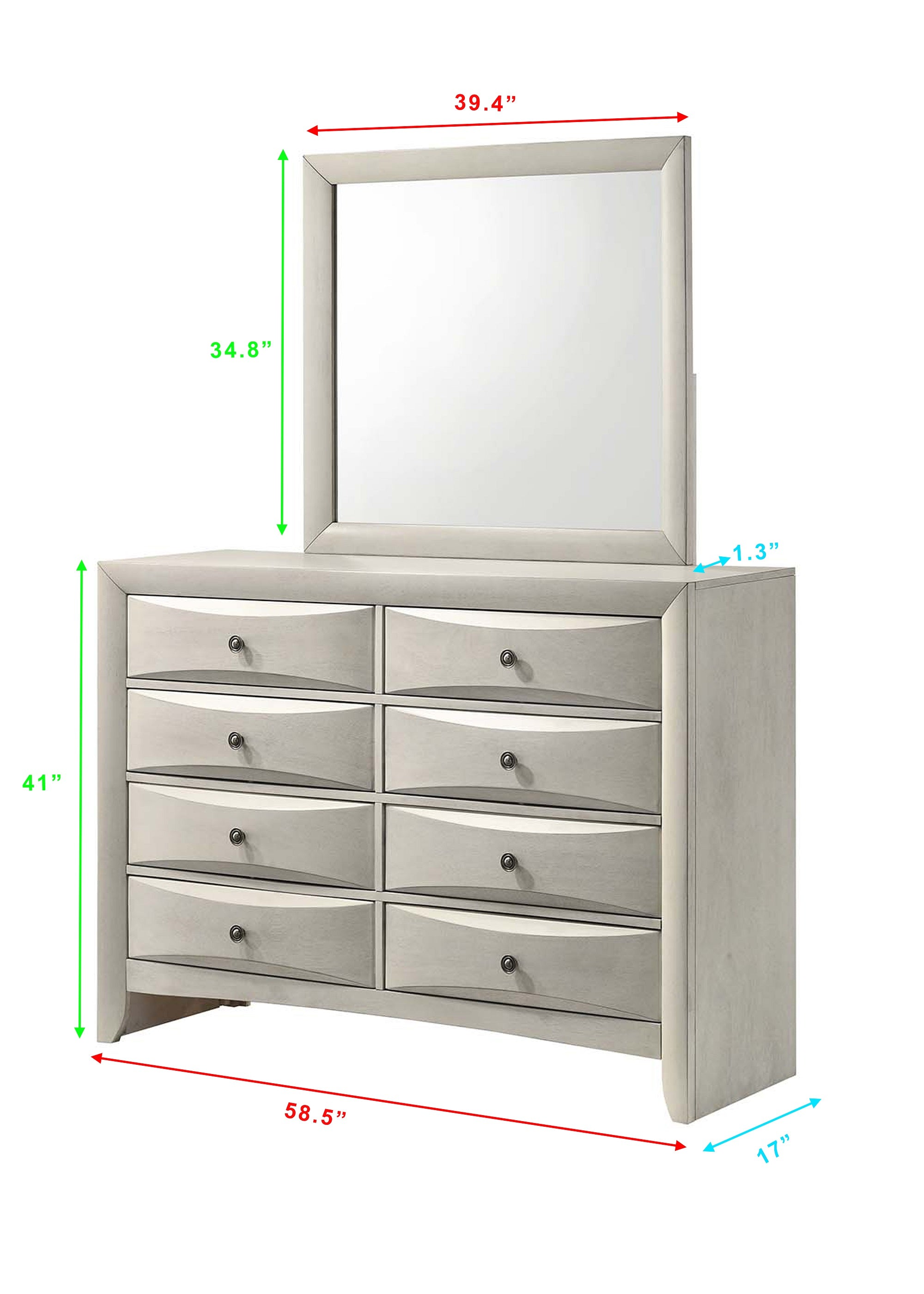 Crown Mark Emily White Storage Platform Bedroom Set – Luna Furniture
