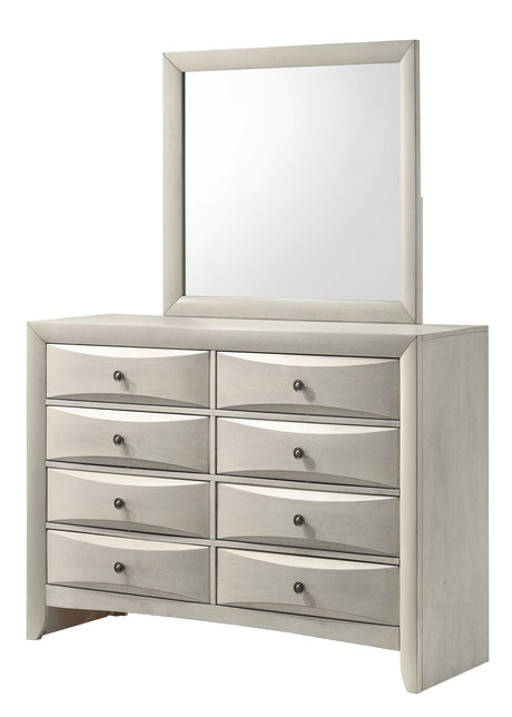 Emily White Bedroom Mirror (Mirror Only) from Crown Mark - Luna Furniture