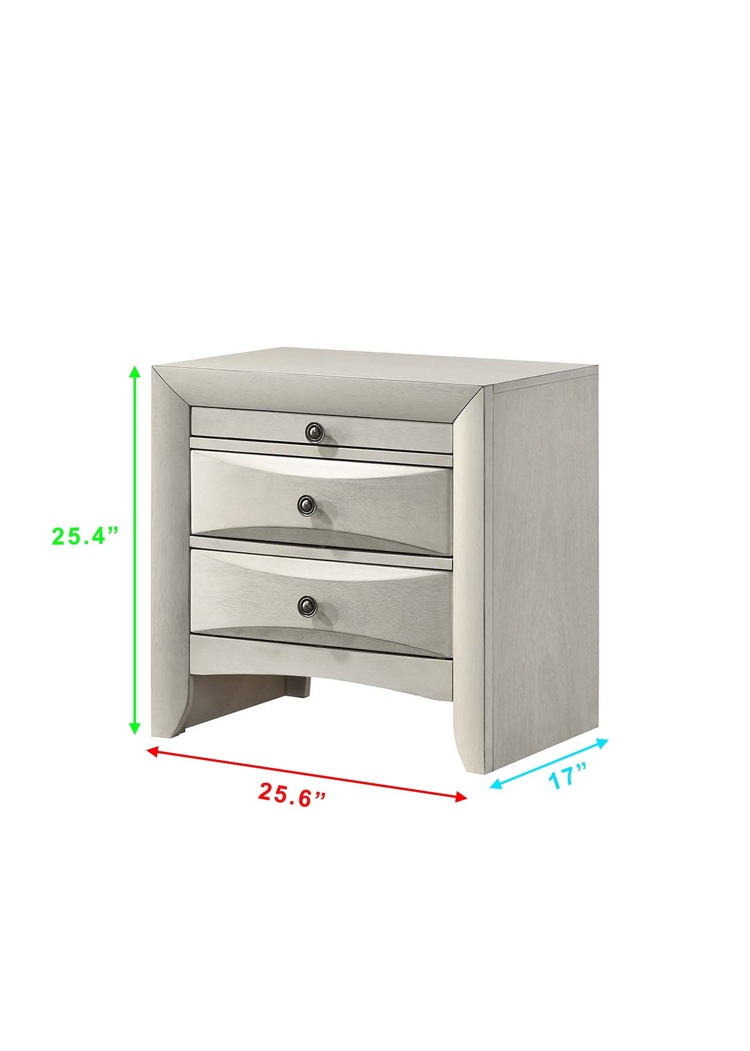 Emily White Storage Platform Bedroom Set – Luna Furniture