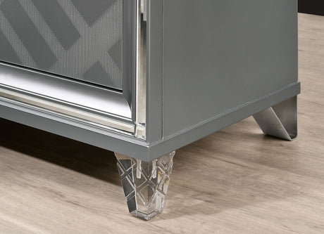 Emmeline Silver Night Stand from Furniture of America - Luna Furniture