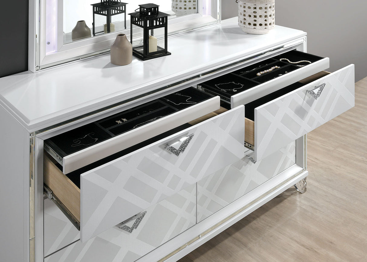 Emmeline White Dresser from Furniture of America - Luna Furniture