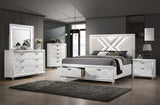 Emmeline White California King Bed from Furniture of America - Luna Furniture