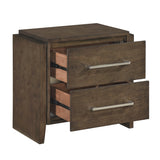 Emmett Dark Walnut Nightstand from Homelegance - Luna Furniture
