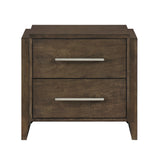 Emmett Dark Walnut Nightstand from Homelegance - Luna Furniture
