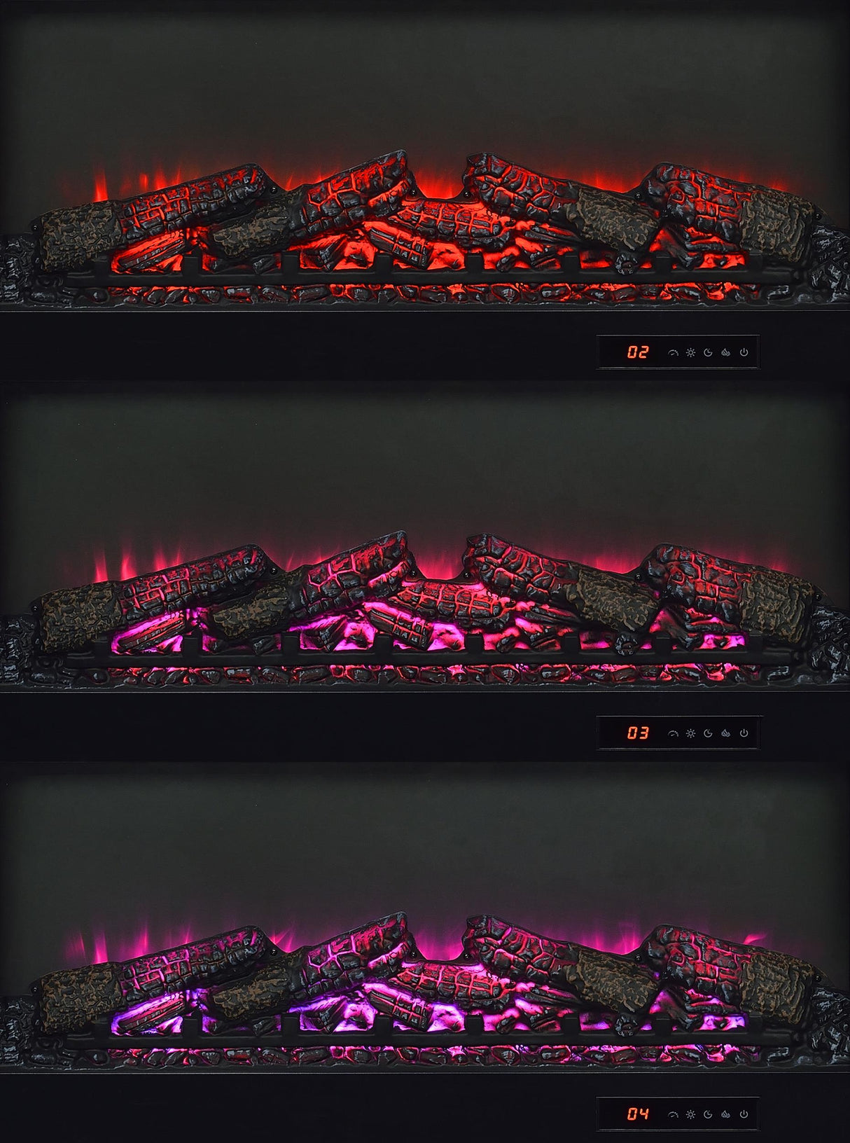 Enfield Dark Pine 71-inch TV Stand Fireplace Media Console from Coaster - Luna Furniture