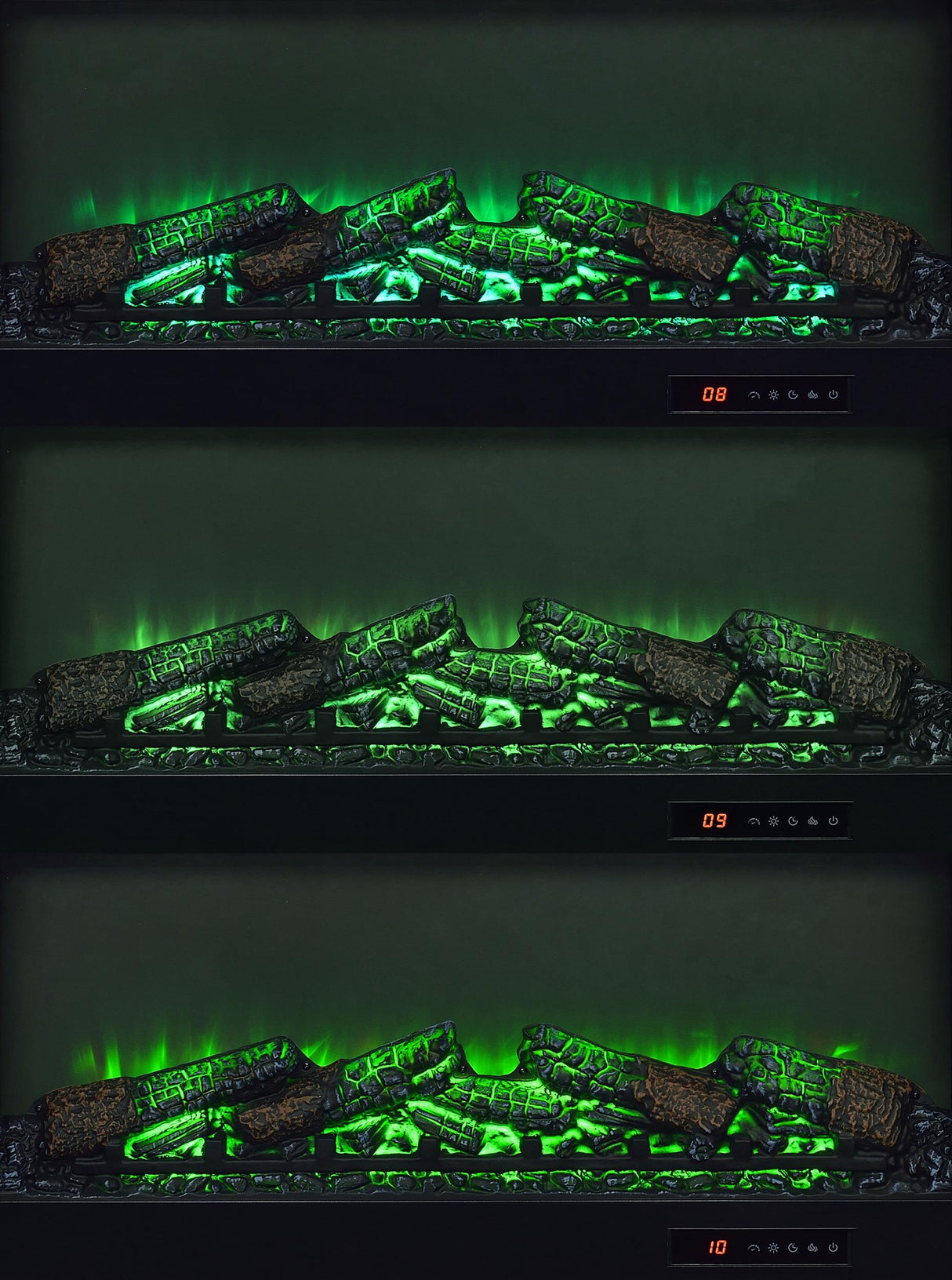 Enfield Dark Pine 71-inch TV Stand Fireplace Media Console from Coaster - Luna Furniture