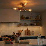 Ephemeral Four Lights Semi Flush Mount Retro Hallway Kitchen Bedroom Living Room Ceiling Pendant 11"W × 6.5"H from Ashcroft Furniture - Luna Furniture