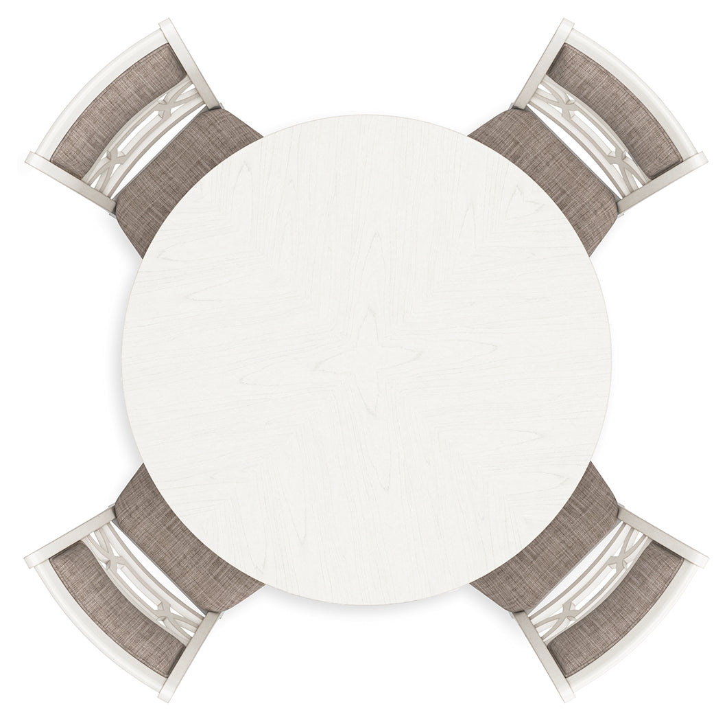 Erinberg Antique White Counter Height Dining Table and 4 Barstools (Set of 5) from Ashley Furniture - Luna Furniture