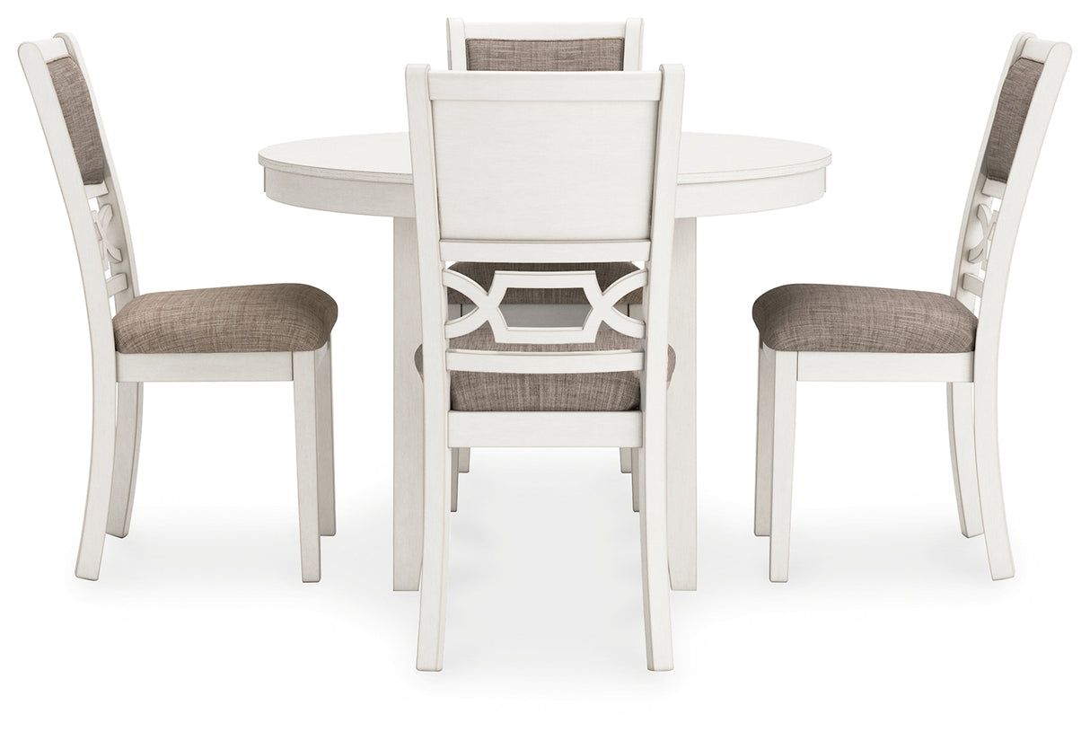 Erinberg Antique White Dining Table and 4 Chairs (Set of 5) from Ashley - Luna Furniture