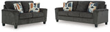 Erinslane Sofa and Loveseat in Dusk from Ashley - Luna Furniture