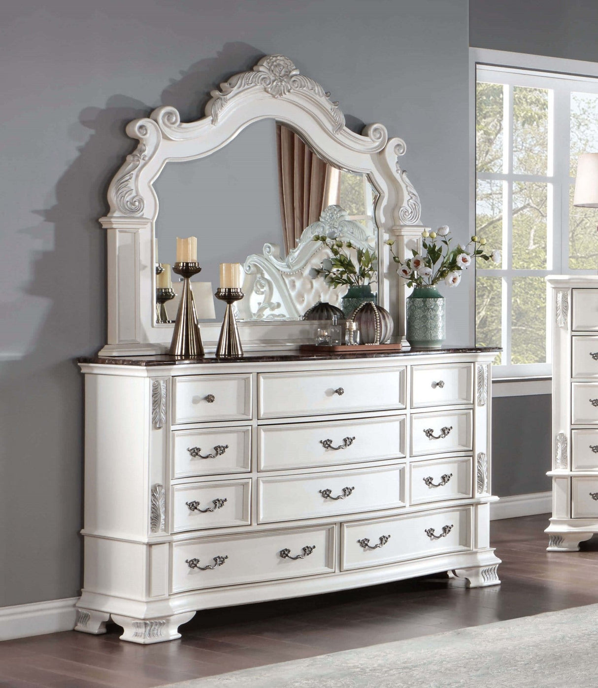 Furniture of America Esparanza Pearl White Dresser – Luna Furniture