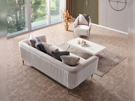 Esperanza Beige 3-Piece Living Room Set (Sofa & Loveseat & Chair) from Furnia - Luna Furniture