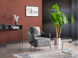 Esperanza Dark Gray 3-Piece Living Room Set (Sofa & Loveseat & Chair) from Furnia - Luna Furniture