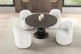 Essen Espresso Round Dining Table from Furniture of America - Luna Furniture