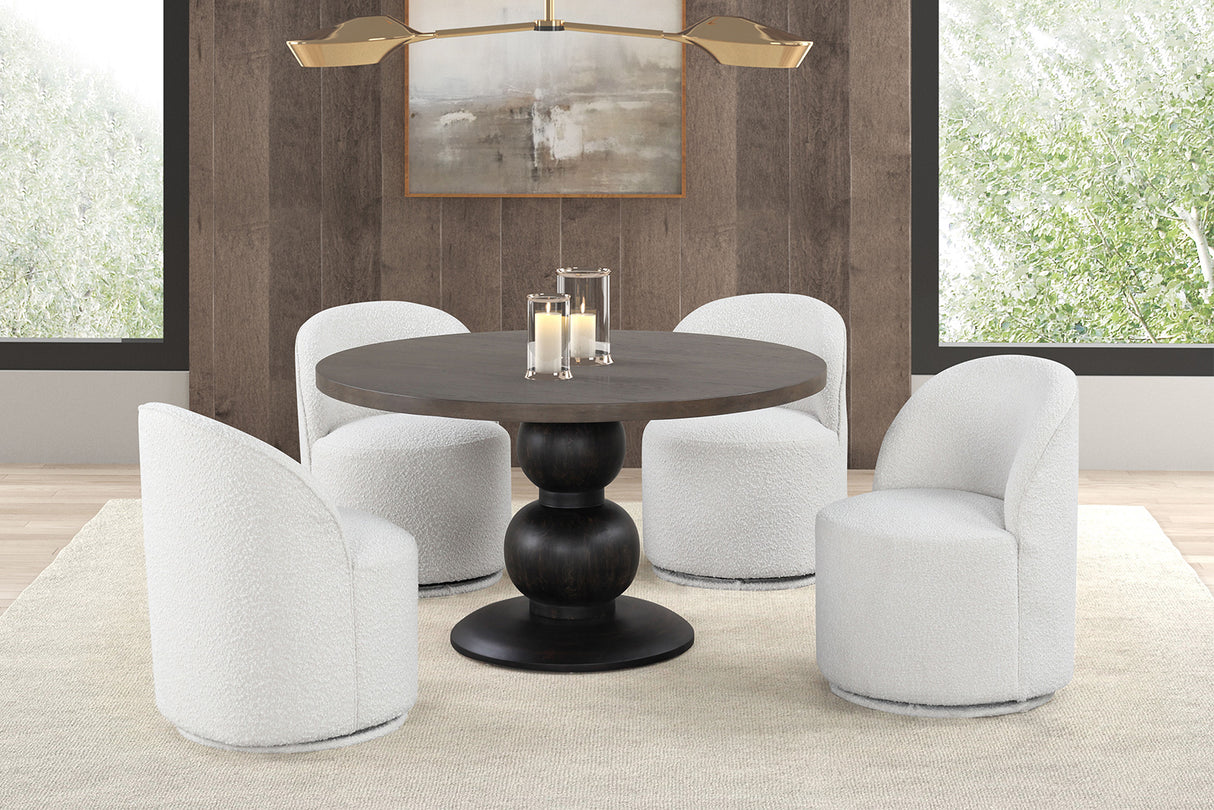 Essen Espresso Round Dining Table from Furniture of America - Luna Furniture
