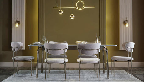 Estella Mondero Cream/Light Gold Dining Chair, Set of 2 from Bellona - Luna Furniture