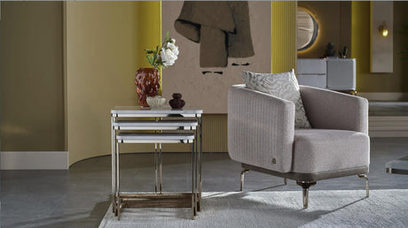 Estella Mondero Cream Accent Chair from Bellona - Luna Furniture