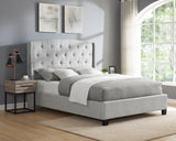 Eva Dove Gray Queen Upholstered Bed from Crown Mark - Luna Furniture
