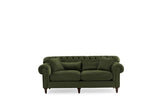 Eva Green Velvet Luxury Chester 81" Sofa from Luna Furniture - Luna Furniture