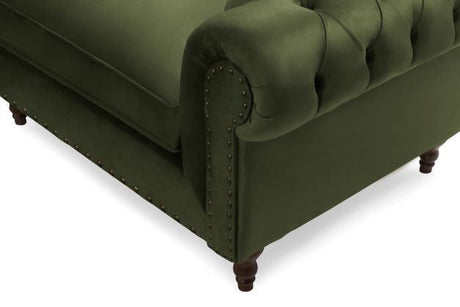 Eva Green Velvet Luxury Chester 81" Sofa from Luna Furniture - Luna Furniture