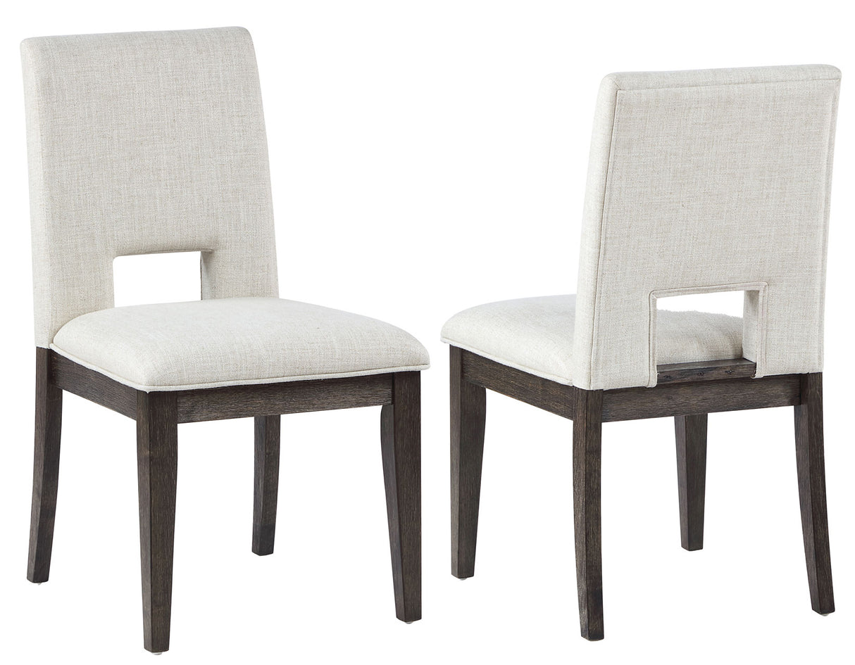 Evan Linen-look Side Chair, Set of 2 from Steve Silver - Luna Furniture