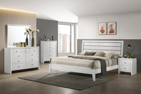 Evan White Nightstand from Crown Mark - Luna Furniture
