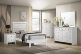 Evan White Panel Youth Bedroom Set from Crown Mark - Luna Furniture