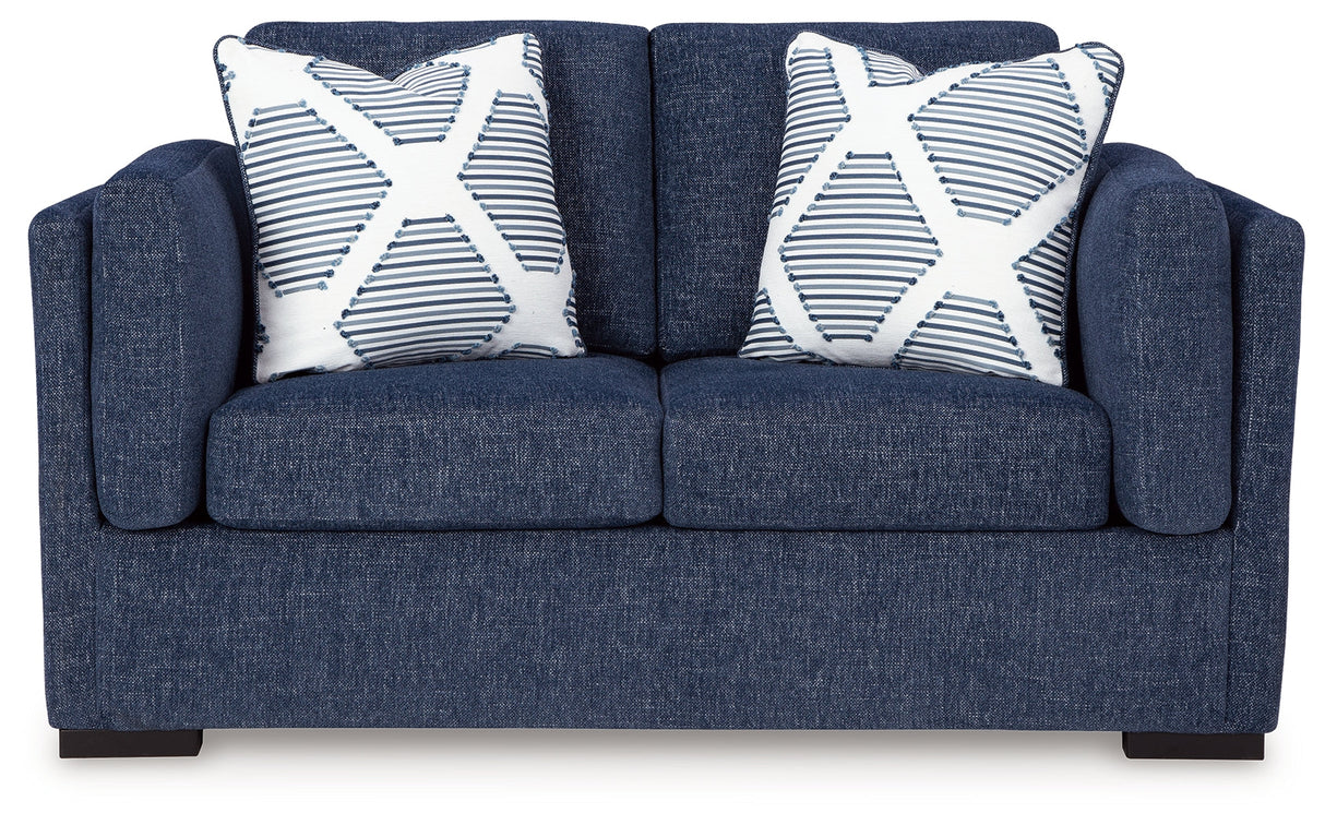 Evansley Navy Living Room Set from Ashley - Luna Furniture