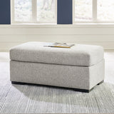 Evansley Pewter Ottoman from Ashley - Luna Furniture
