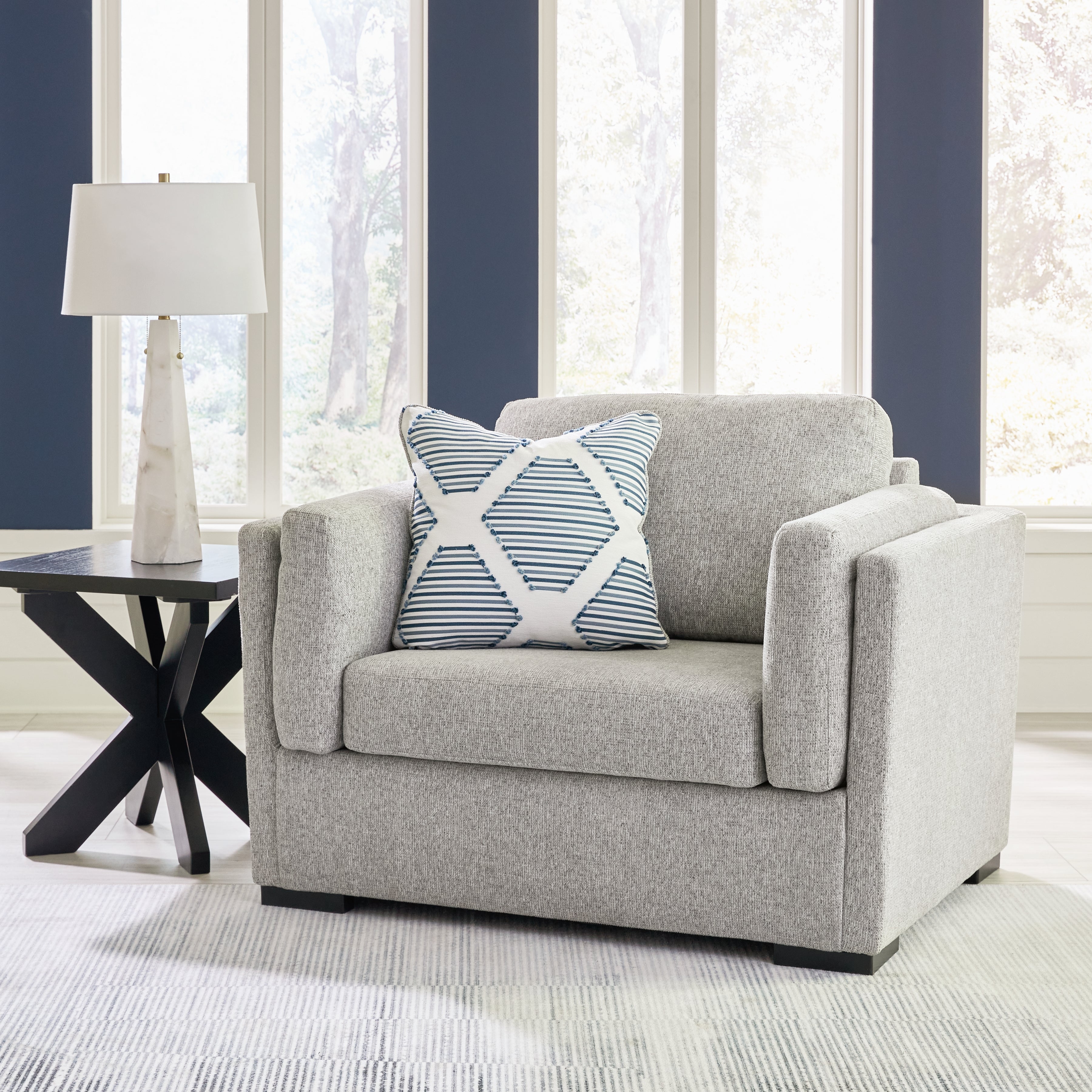 Evansley Pewter Oversized Chair – Luna Furniture