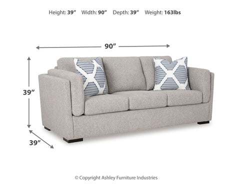 Evansley Sofa, Loveseat, Chair and Ottoman in Pewter from Ashley - Luna Furniture